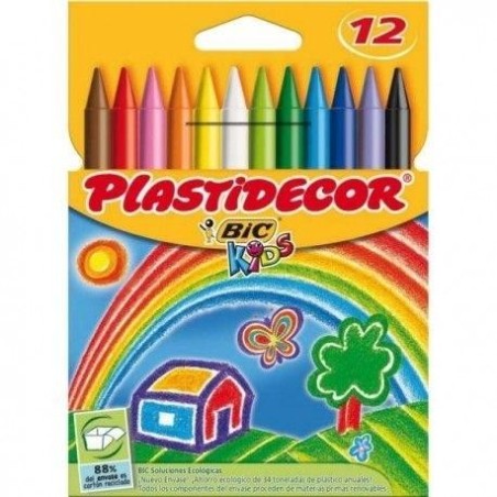CUTIE CU 12 CREIOANE CERATE PLASTIFIATE BIC KIDS