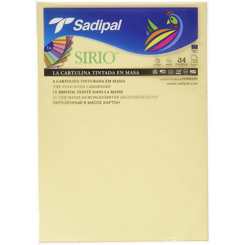 CARTON CULORI PASTEL A4 10 C SADIPAL