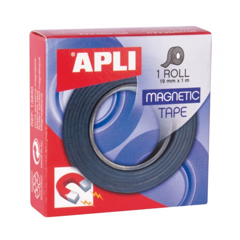 BANDA MAGNETICA ADEZIVA 19MMX1M APLI