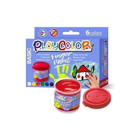 TEMPERA PICTURA DEGETE 40 ML 6 CULORI PLAYCOLOR