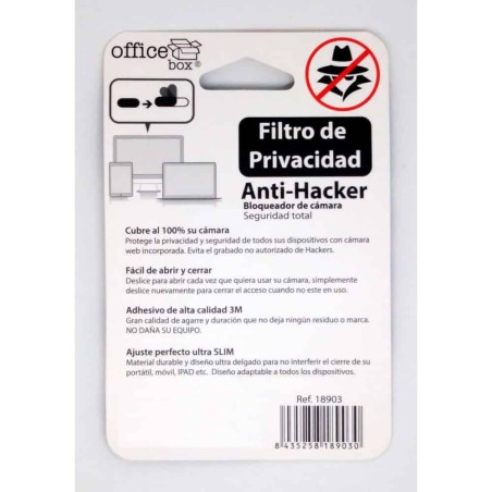 SET 3 FILTRE CAMERA ANTI HACKER OFFICE BOX