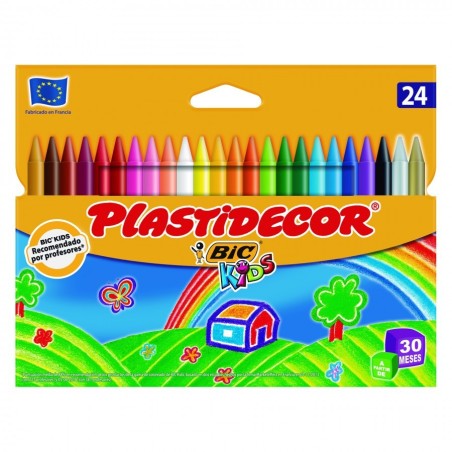 PLASTIDECOR CUTIE CU 24 CREIOANE CERATE PLASTIFIATE BIC KIDS
