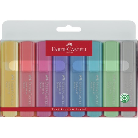 SET 8 BUC TEXTMARKER PASTEL FABER CASTELL