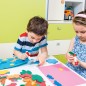 GOMA EVA SCLIPICI ALB, NEGRU, ROZ, ALBASTRU 4C A4 APLI