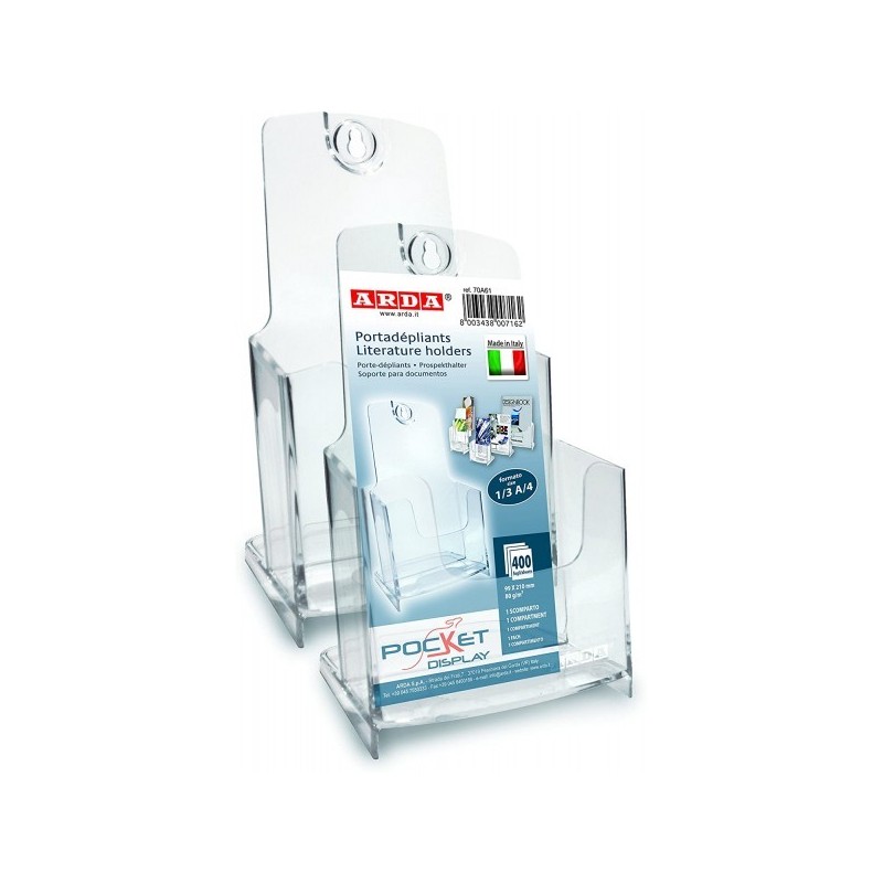 SUPORT PLIANTE 1/3  A4  101X117X195MM CAPAC 400 FOI DE 80G ARDA