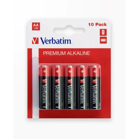 BATERIE ALCALINA AA LR06 BLISTER 10 BUC VERBATIM