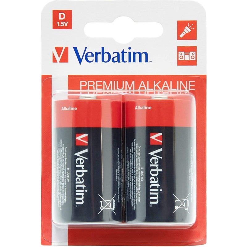BATERIE ALCALINA C-LR20 BLISTER 2 BUC VERBATIM