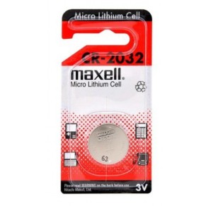MAXELL BATERIE ROTUNDA LITIU CR2032 3V BLISTER 1 BUC