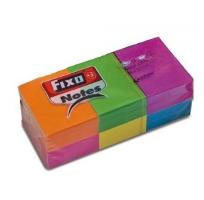 CUB 100 NOTITE ADEZIVE 38X51MM SET DE 12  FIXO NEON