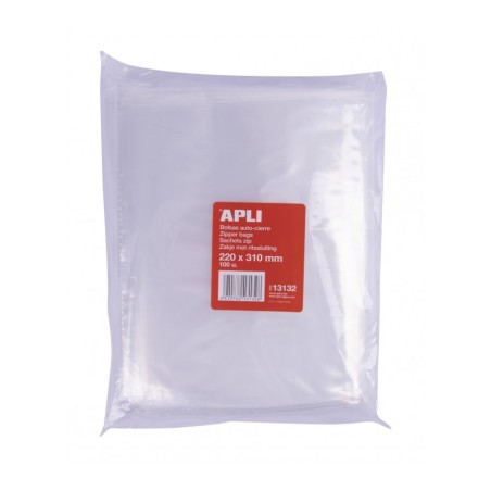 PUNGA ZIP 220X310 MM 100 BUC APLI