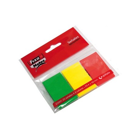 INDEX NEON FIXO 3 CULORI 25X43MM 25 BUC