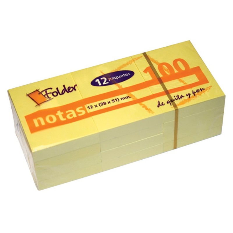 NOTITE ADEZIVE FOLDER 38X51 ( PACHET CU 12 BUC)
