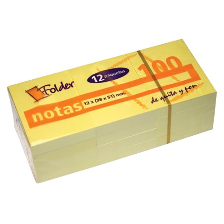 NOTITE ADEZIVE FOLDER 38X51 ( PACHET CU 12 BUC)