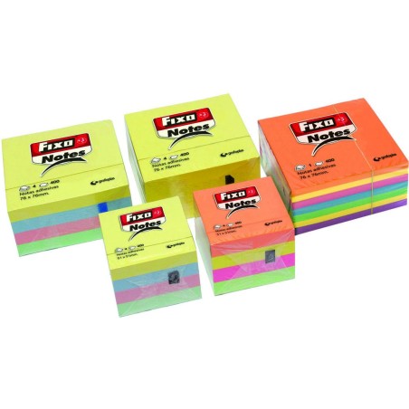 CUB 400 NOTITE AUTOADEZIVE 76X76MM FIXO NEON