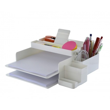 ORGANIZATOR BIROU MULTIFUNCTIONAL ALB OFFICE BOX