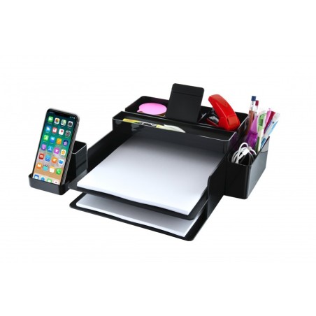 ORGANIZATOR BIROU MULTIFUNCTIONAL NEGRU OFFICE BOX