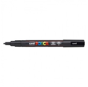 UNI POSCA PC-3M MARKER VARF 0.9-1.3 MM NEGRU
