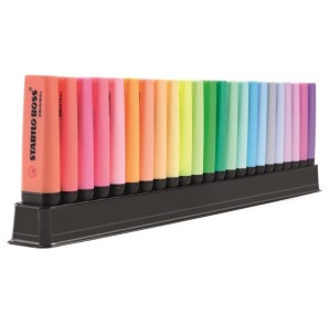 TEXTMARKER STABILO BOSS ORIGINAL 23 CULORI CU SUPORT PENTRU BIROU