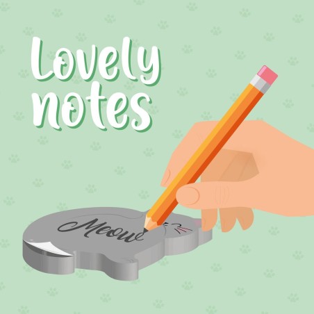 NOTITE ADEZIVE LOVELY NOTES PISICA LEGAMI