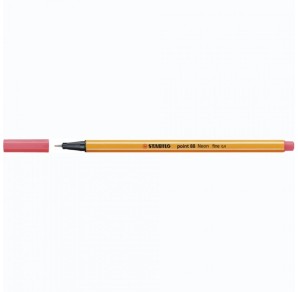 LINER VARF DE FIBRA STABILO POINT 88 ROSU NEON