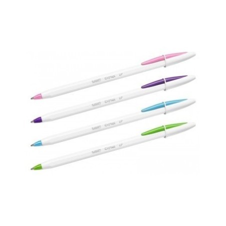 PIX BIC CRISTAL UP PASTEL (TURCOAZ, MOV, ROZ, LIME)