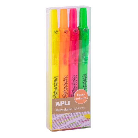 TEXTMARKER SET 4 CULORI FOSFORESCENTE VF.RETEZAT APLI