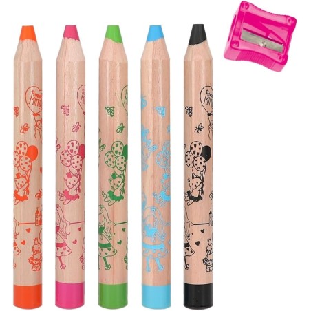 SET 5 CREIOANE COLORATE CU ASCUTITOARE PRINCESS MIMI DEPESCHE