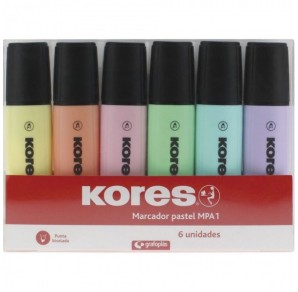 SET 6 TEXTMARKERE PASTEL KORES VF. RETEZAT DIVERSE CULORI