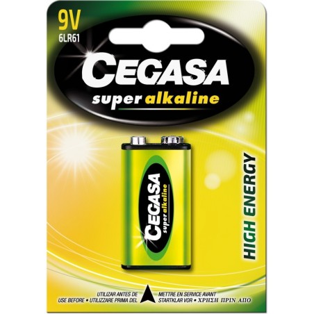 BLISTER BATERII SUPER ALCALINE 6LR61 9V CEGASA