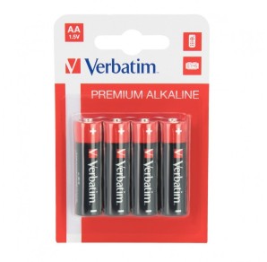 BATERIE ALCALINA AA LR06 BLISTER 4 BUC VERBATIM