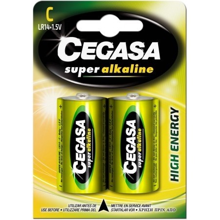 BLISTER BATERII ALCALINE LR14  2 BUC CEGASA SUPER