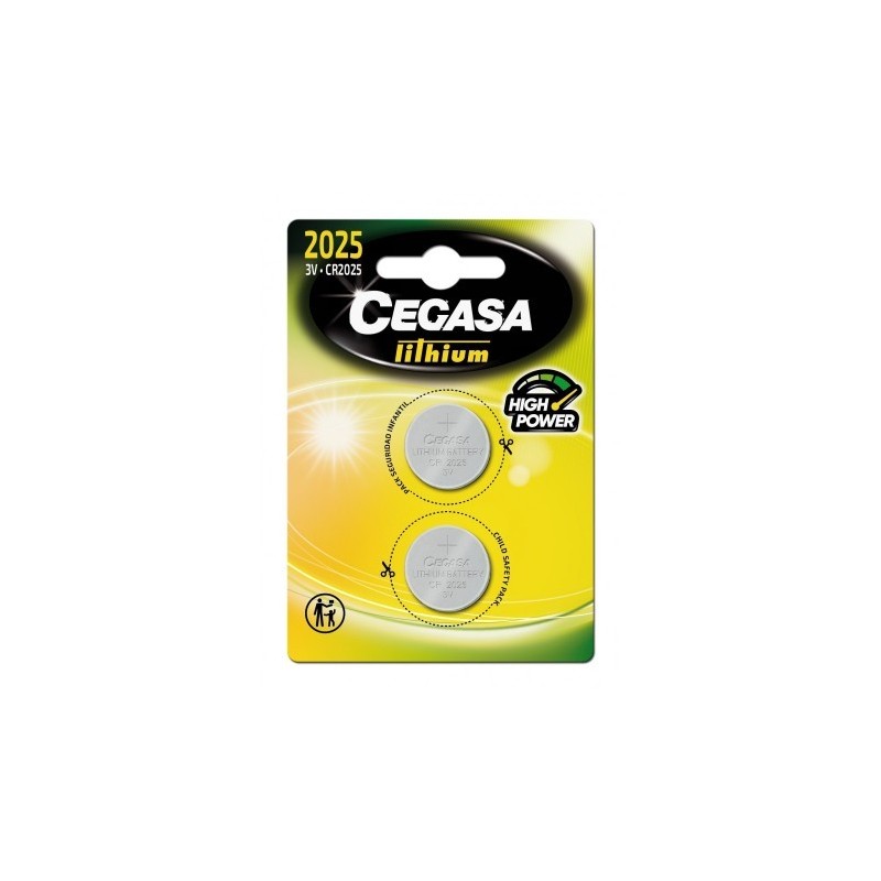 BLISTER BATERII LITIU CR2025 3V 2 BUC CEGASA BOTON