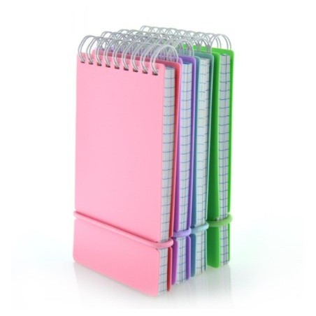 BLOC NOTES A7 PATRATELE SPIRA SI ELASTIC BLUSH OFFICE BOX