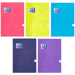 CAIET A5 48 FILE OPTIK PAPER 90G/MP COPERTA PP SOFT TOUCH PATRATELE MOTIV CAMPUS PASTEL  OXFORD