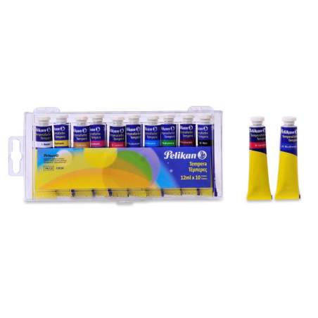 TEMPERA SET 10 CULORI 12 ML PELIKAN