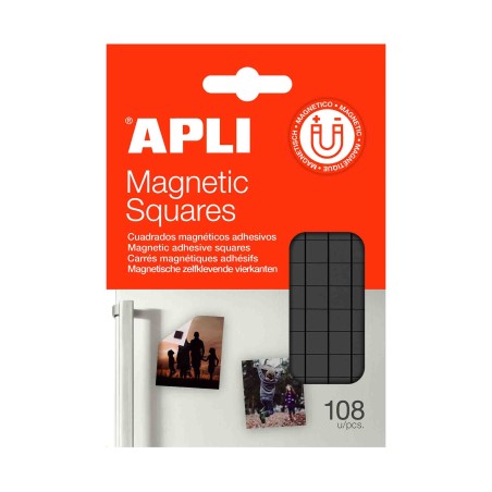 MAGNETI PATRATELE AUTOADEZIVI FOLIE 10X10MM 108BUC APLI