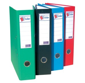 BIBLIORAFT FOLDER COLOR A4 GROS NEGRU