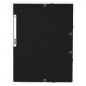 MAPA CARTON ELASTIC CLAPE A4 EXACOMTA NEGRU