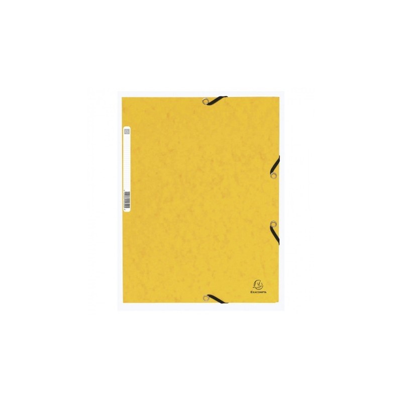 MAPA CARTON ELASTIC CLAPE A4 EXACOMTA GALBEN