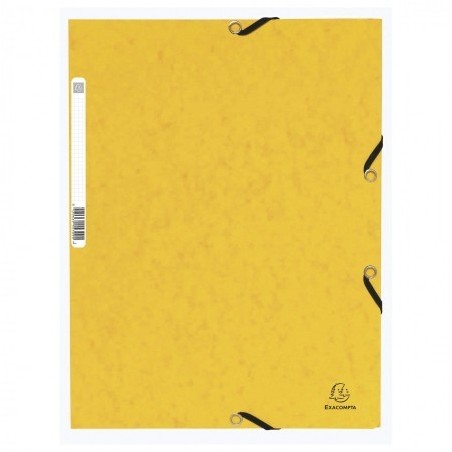 MAPA CARTON ELASTIC CLAPE A4 EXACOMTA GALBEN