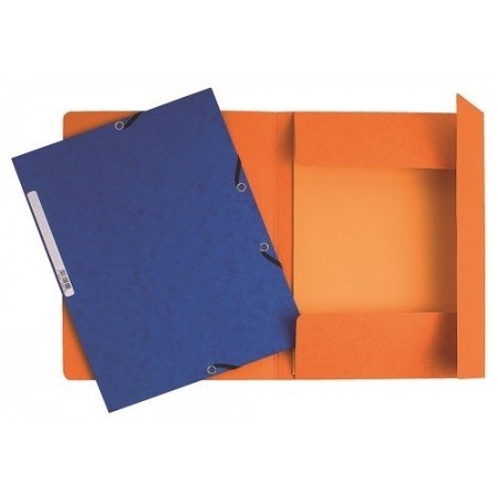 MAPA CARTON ELASTIC CLAPE A4 EXACOMTA PORTOCALIU