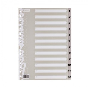 SEPARATOR NUMERIC 1-12 A4+