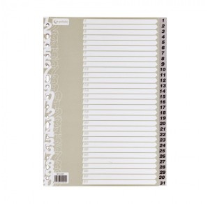SEPARATOARE NUMERICE 1-31 A4+
