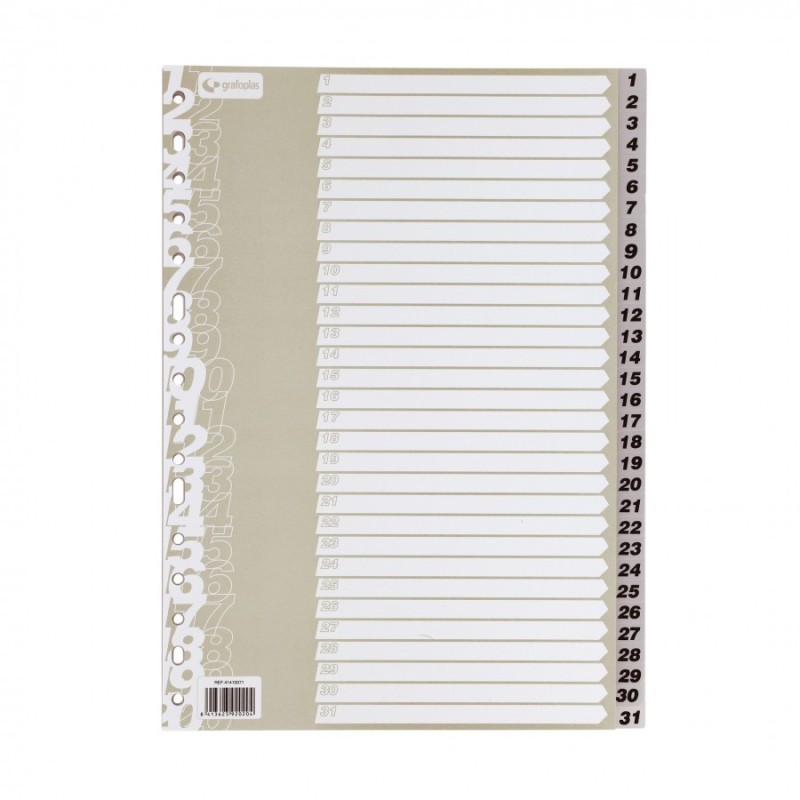 SEPARATOARE NUMERICE 1-31 A4+