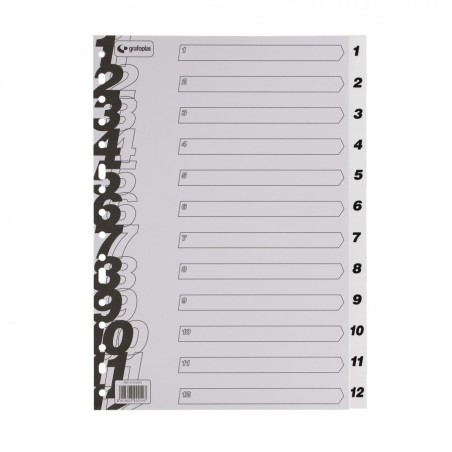 SEPARATOR NUMERIC 1-12 A4+