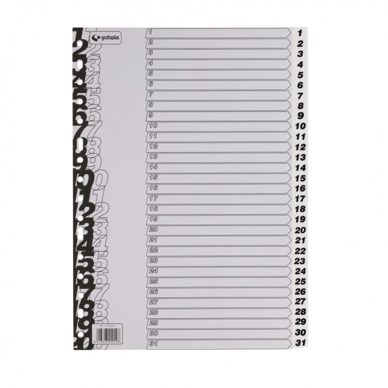 SEPARATOARE NUMERICE 1-31 A4+