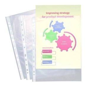 SET 10 FOLII A4 TRANSPARENTE CRISTAL EXACOMTA
