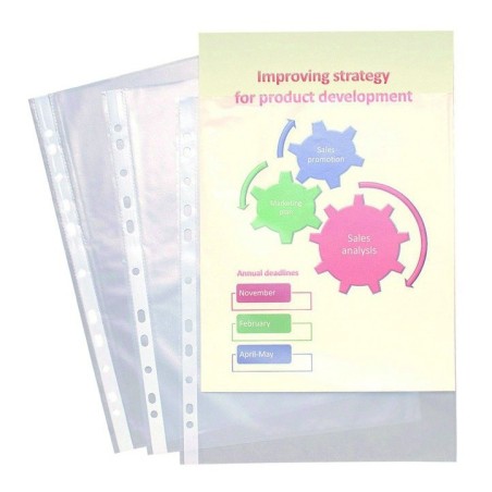 SET 10 FOLII A4 TRANSPARENTE CRISTAL EXACOMTA