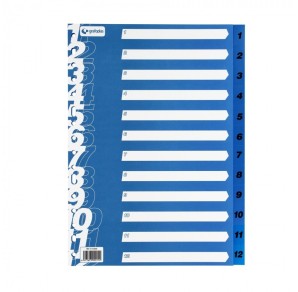 SEPARATOR NUMERIC 1-12 A4+
