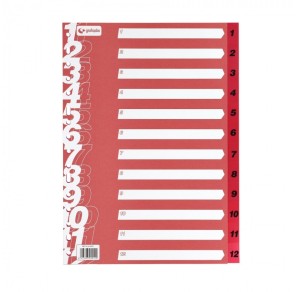 SEPARATOR NUMERIC 1-12 A4+